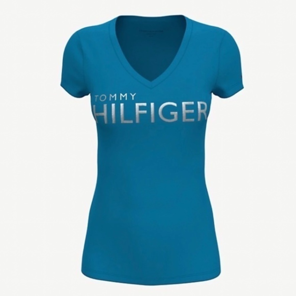 Tommy Hilfiger Essential Logo V-Neck T-Shirt